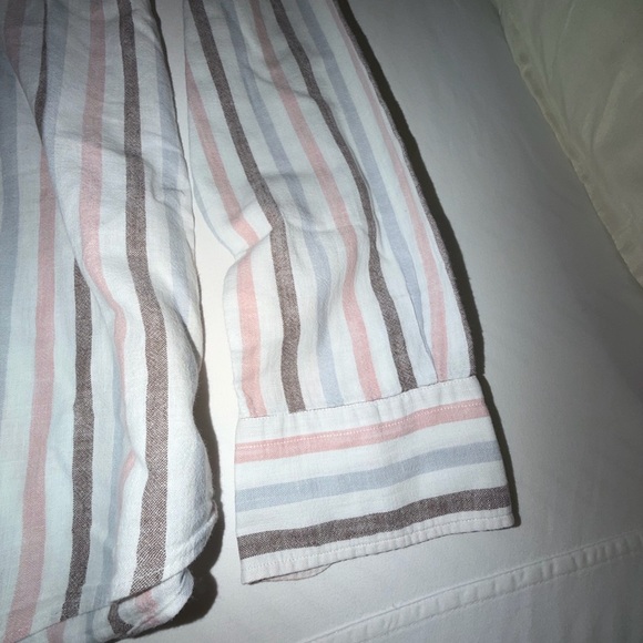 Pal Zileri Linen Blend Sport Button Down Shirt - Picture 3 of 6